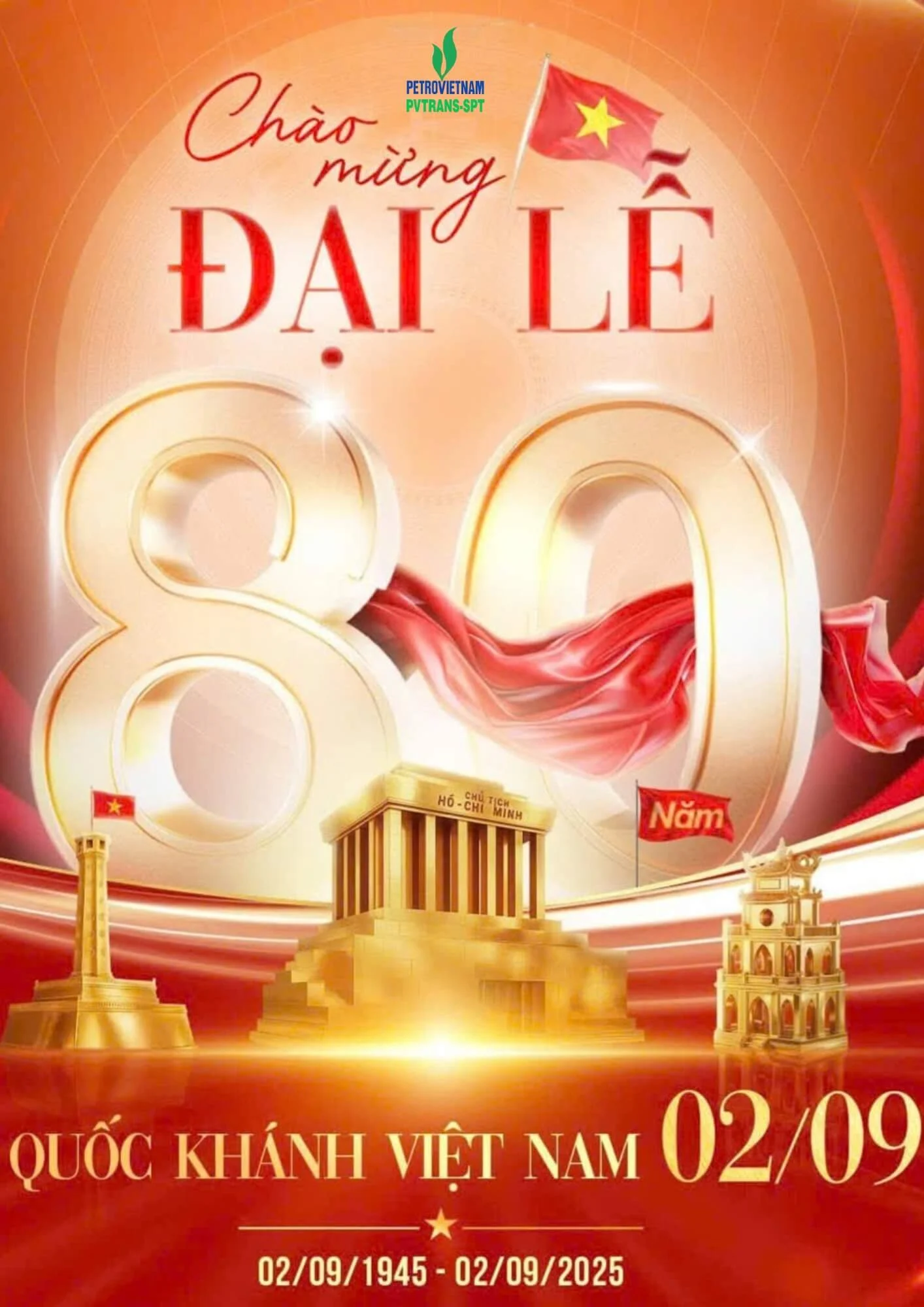 Chào đón kỷ niệm 80 năm Quốc Khánh Việt Nam